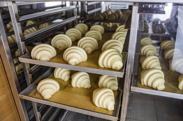 Cuire la pâte à croissants sur plaque