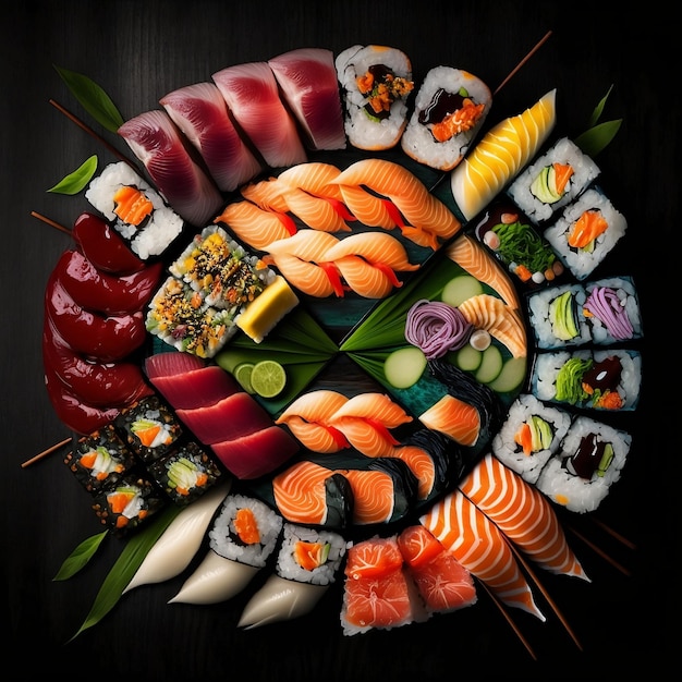 Cuisine asiatique Sushi japonais