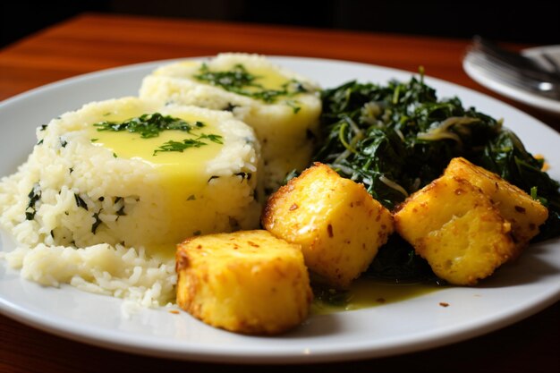 La cuisine brésilienne est basée sur le cassava farofa.