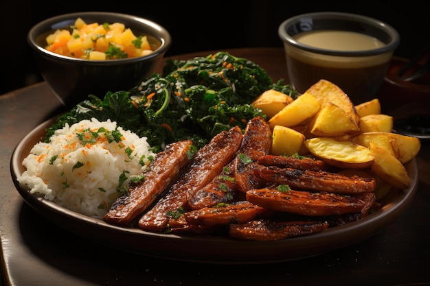 Cuisine brésilienne Repas de manioc