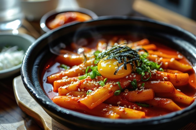 Photo cuisine coréenne songpyeon tteokbokki