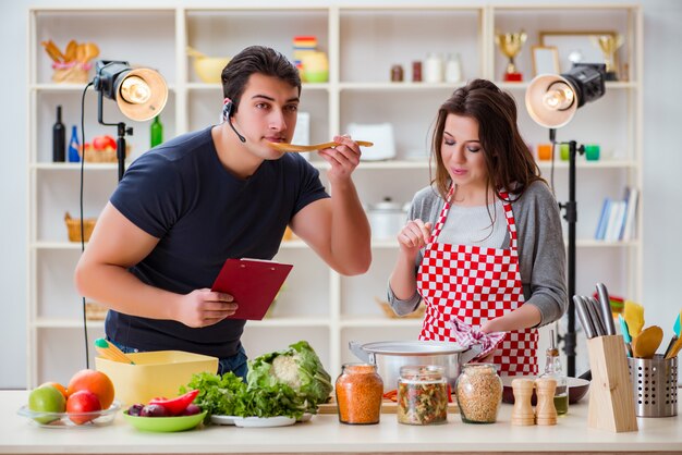 Cuisine cuisine émission de télévision dans le studio