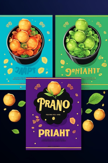 Cuisine et culture indiennes à travers de superbes affiches et un concept de flyer de menu coloré