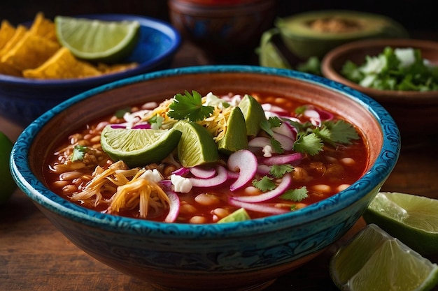 Cuisine du bol de Pozole