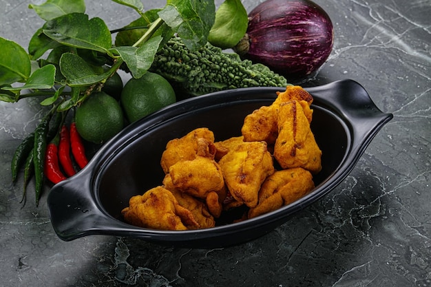 Cuisine indienne fromage paneer pakora