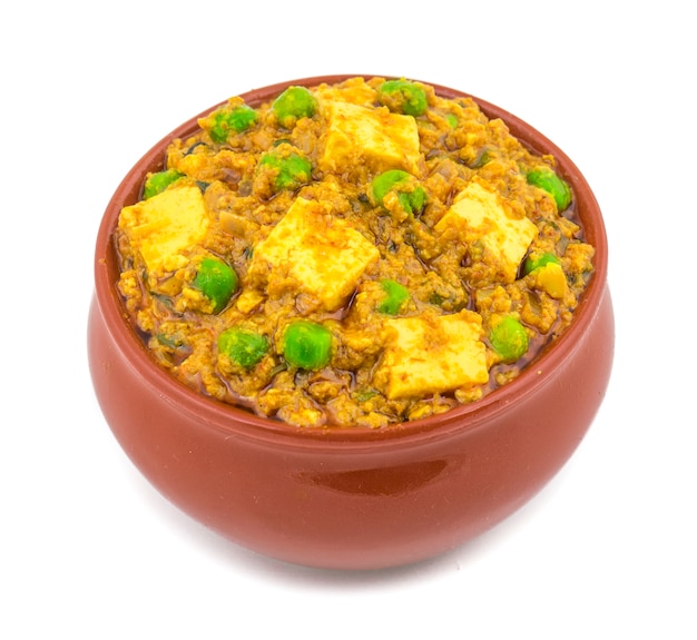 Photo cuisine indienne mattar paneer