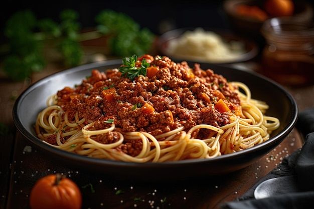 Cuisine italienne de nouilles spaghetti