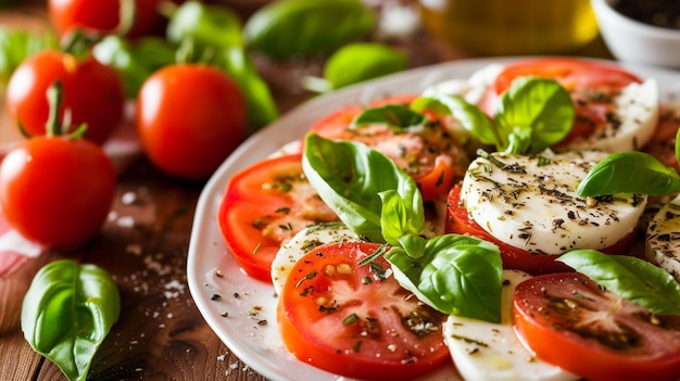 Cuisine italienne Salade de Caprese