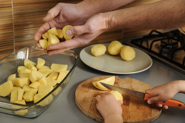 Cuisine à la maison.