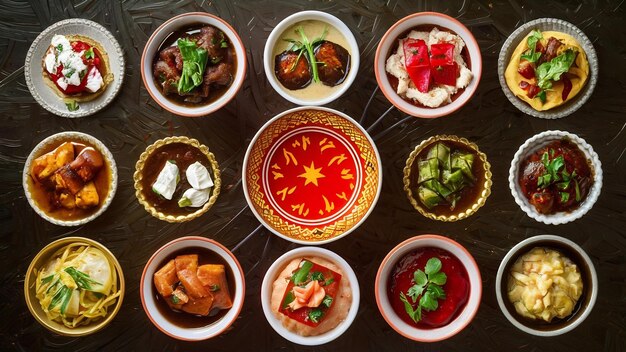 Cuisine orientale traditionnelle ouzbèke
