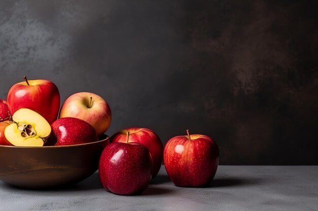 Cuisine traditionnelle du nouvel an juif, fête de tradition ou de religion Rosh hashanah avec espace de copie