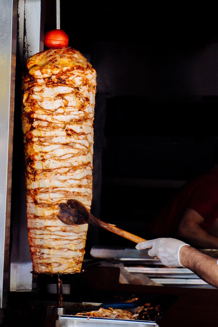 Photo cuisine turque traditionnelle doner kebab shawarma viande