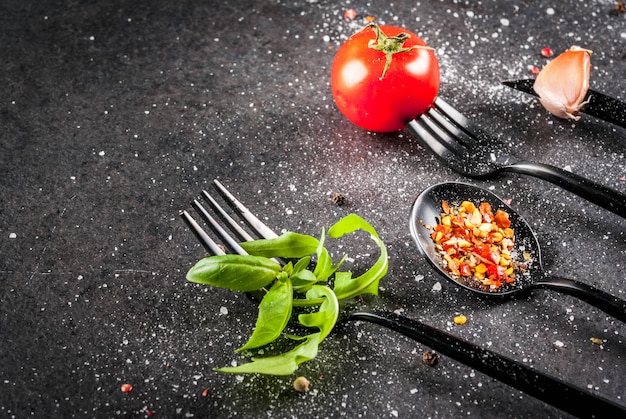 Cuisiner avec des couverts