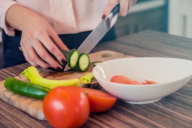 Cuisiner de la nourriture saine