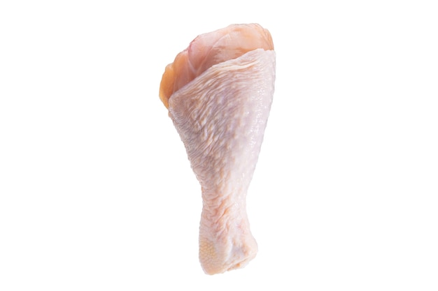 Cuisse de poulet frais isolé sur fond blanc viande de poulet