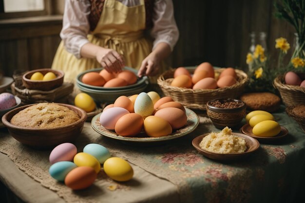 Cuisson traditionnelle de Pâques en Ukraine