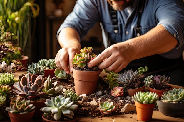 Cultiver des plantes succulentes à l'intérieur Créer des plantes en pot avec des fleurs à la maison