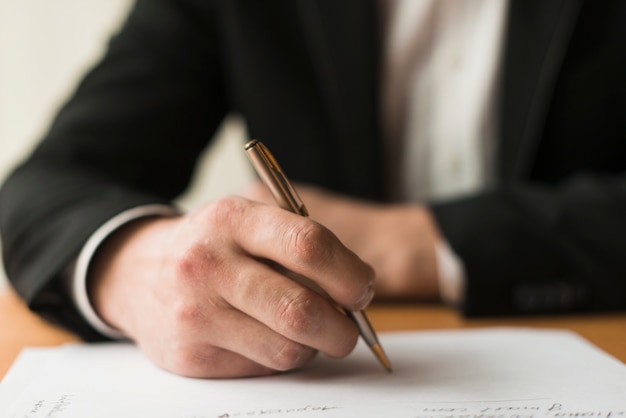 Culture d'affaires d'écriture sur papier