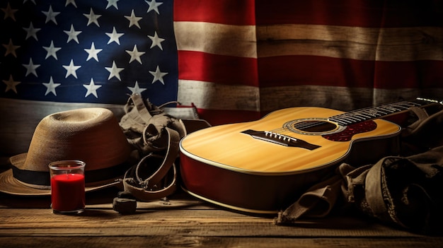 La culture américaine, la musique blues et le concept de musique country