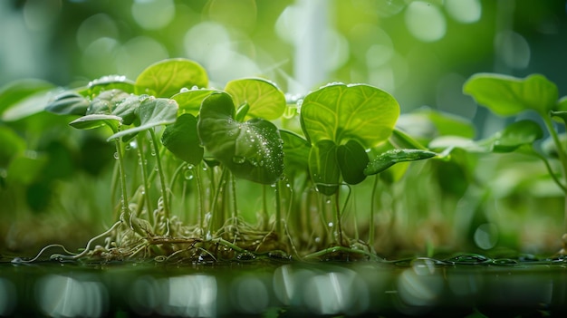 culture hydroponique de légumes dans un cadre professionnel