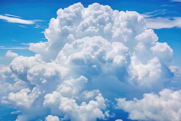 cumulonimbus dans le ciel bleu