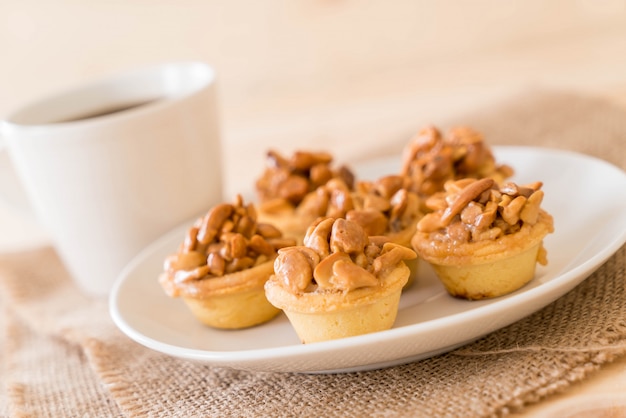 cupcake au caramel avec du café