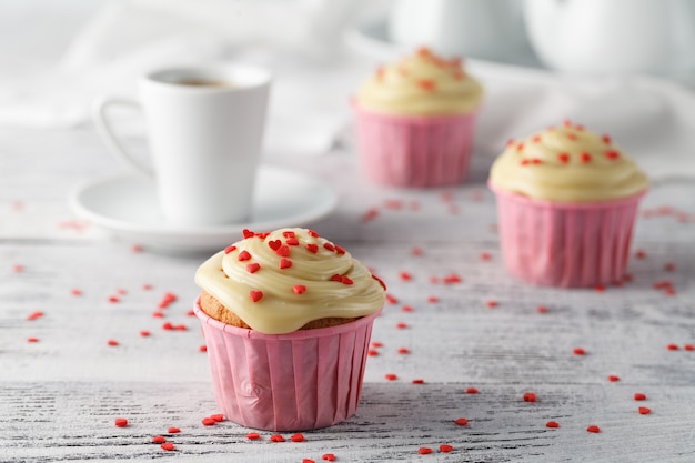 Cupcake spécial pour la Saint-Valentin