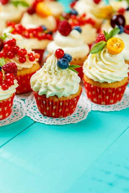 Cupcakes aux baies d'été