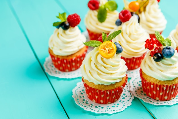 Cupcakes aux baies d'été