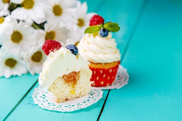 Cupcakes aux baies d'été