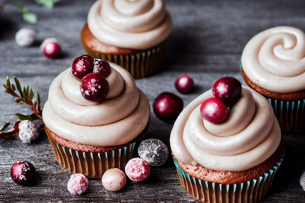 Cupcakes à la cerise