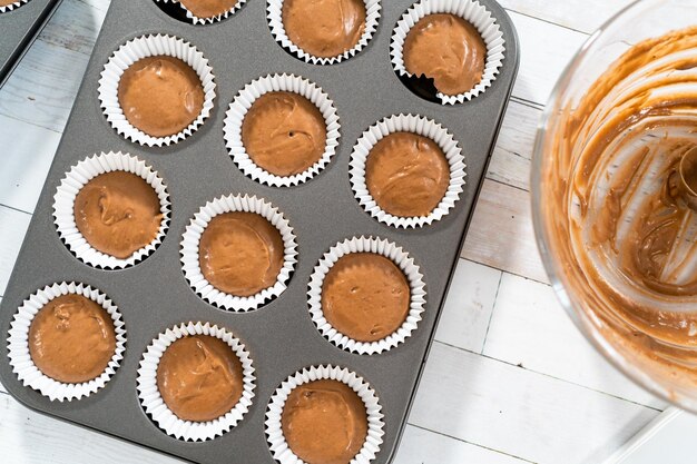 Cupcakes chocolat framboise