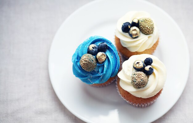 Cupcakes à la crème fouettée