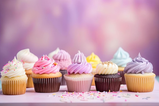 Cupcakes festifs Dessert coloré pour les célébrations