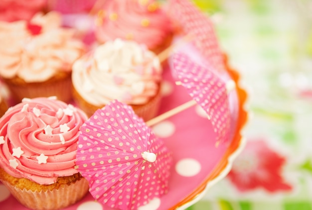 Cupcakes à une fête d&#39;anniversaire