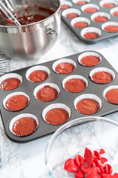 Photo cupcakes red velvet