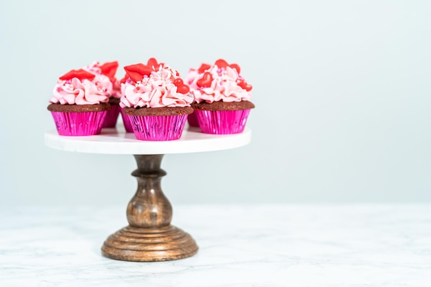 Photo cupcakes red velvet