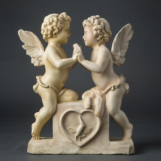 Photo cupid et la psyche amore e psyche symbole de l'amour éternel par le sculpteur giovanni maria benzoni