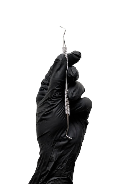 La curette est un outil de pédicure professionnel La curette à double extrémité est utilisée pour nettoyer la peau morte sous la plaque à ongles et dans les sinus latéraux des ongles sur les jambes
