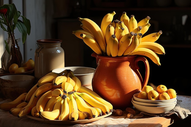 Curp de bananes mûres dans la cuisine générative IA