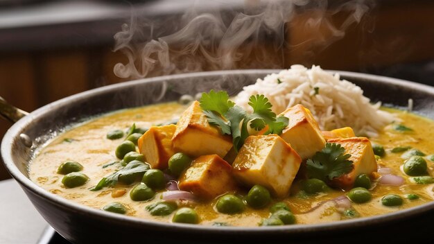 Le curry au paneer