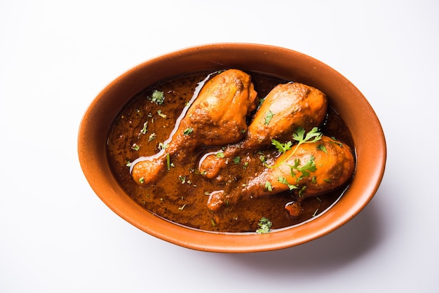 Curry de poulet avec cuisses ou pilon ou Murg Tangri ou tangdi masala