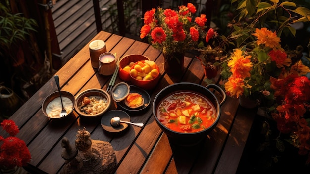 Le curry rouge est un plat thaïlandais populaire.