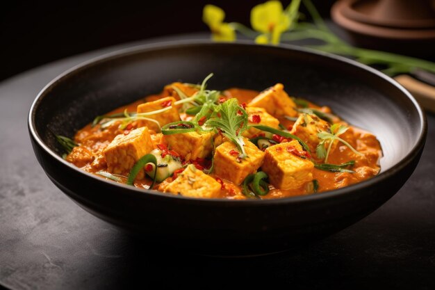 Photo le curry de vega, le curry de tofu