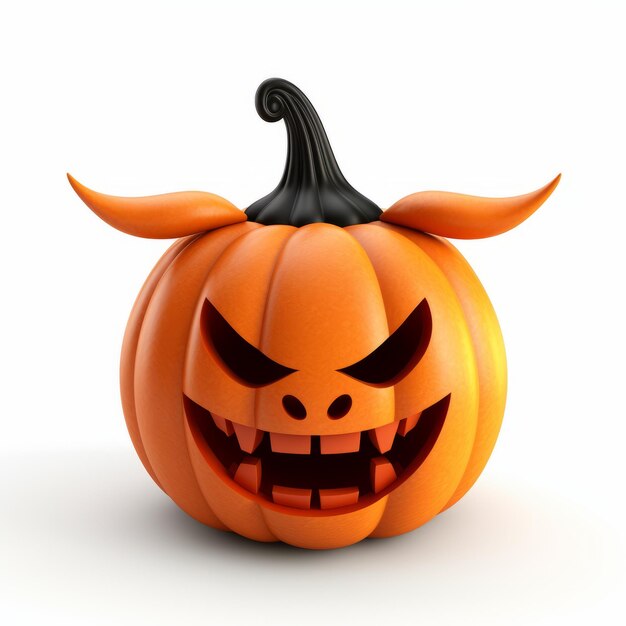 Cute Devil Jackolantern 3d rendu pour la célébration de Diwali