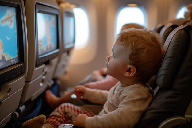 Photo cute petit bébé avec frère et sœur regarder la télévision dans le vol ar 32 style brut styliser 250 v 6 id d'emploi b2878fa4413c483caf094005666a510c