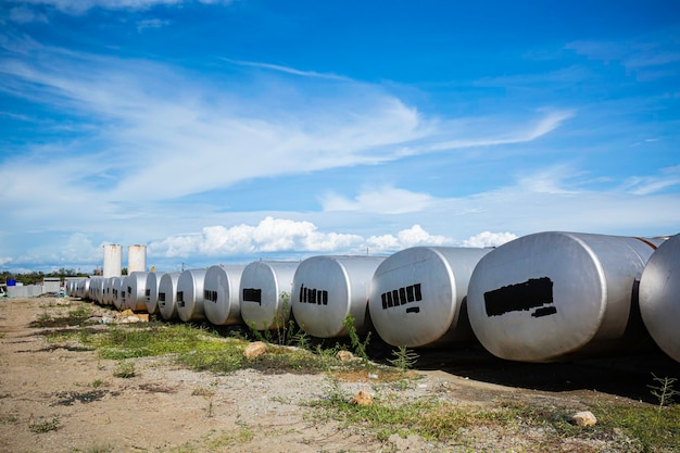 Cuve de stockage blanche de fioul dans les cuves horizontales