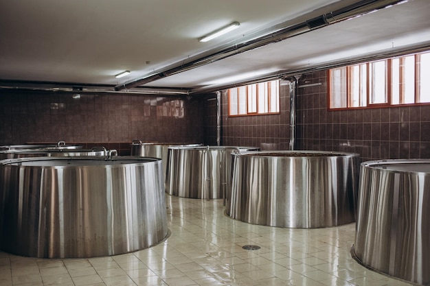 Cuves de production de brassage Usine de bière moderne
