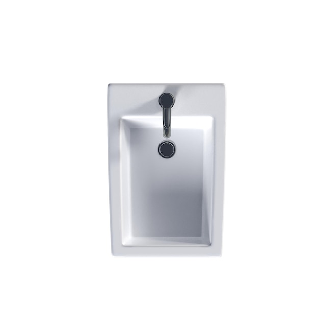 Photo cuvette de lavabo isolée sur fond blanc illustration 3d de bidet et rendu cg