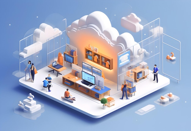 La cybersécurité est la protection des données sur le réseau, le stockage en nuage, le centre de données, le serveur en nuage et le nuage numérique.